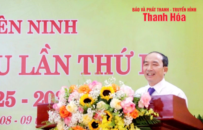 Phó Chủ tịch Thường trực HĐND tỉnh Lê Tiến Lam dự Đại hội Đại biểu đảng bộ xã Yên Ninh lần thứ I