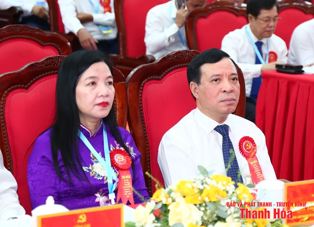 Phó Bí thư Thường trực Tỉnh ủy Lại Thế Nguyên dự Đại hội đại biểu Đảng bộ xã Thiệu Hóa