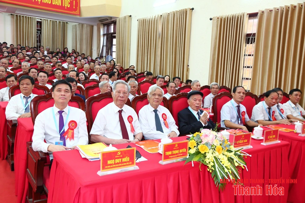 Phó Bí thư Thường trực Tỉnh ủy Lại Thế Nguyên dự Đại hội đại biểu Đảng bộ xã Thiệu Hóa