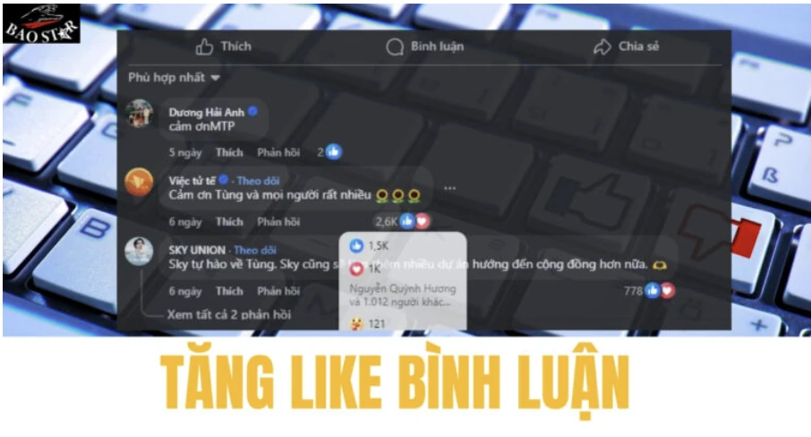 Tăng bình luận, tăng like bình luận trên Facebook: Giải pháp nâng cao hiệu quả truyền thông số