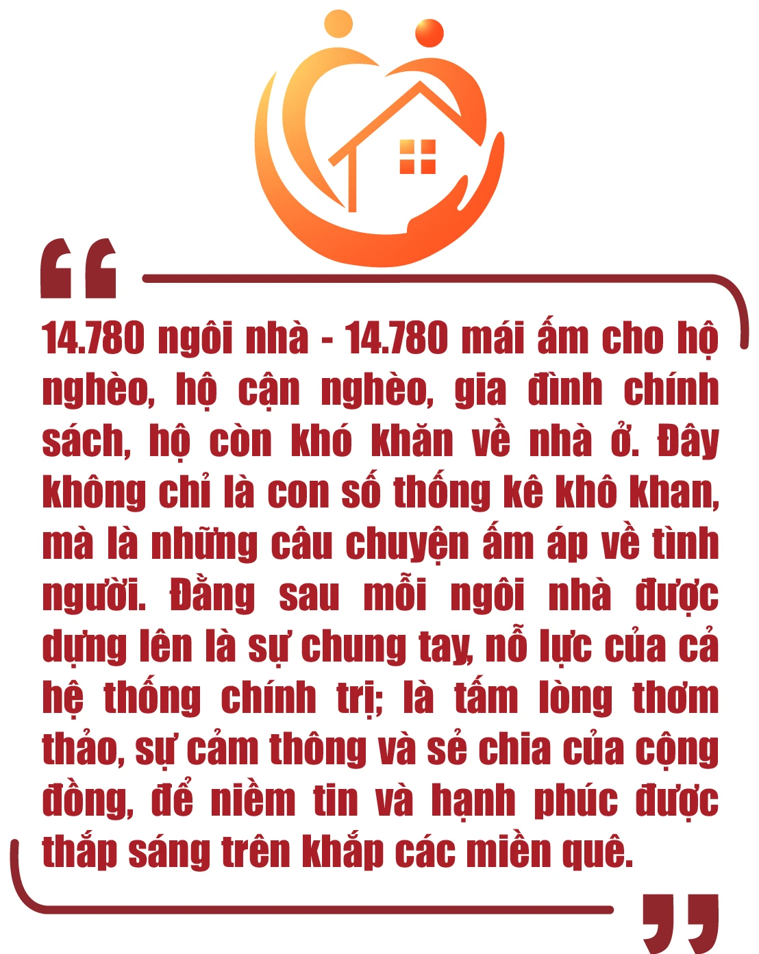 14.780 mái ấm – hành trình từ trái tim