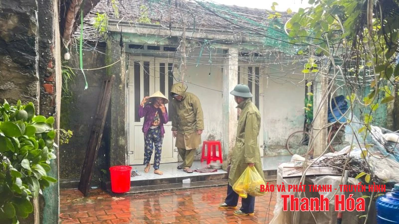 Xã Vạn Lộc chủ động di dời người và tài sản đến nơi an toàn