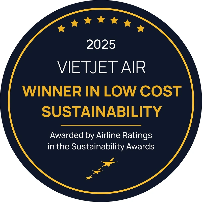 AirlineRatings vinh danh Vietjet trong Top hãng hàng không bền vững toàn cầu năm 2025