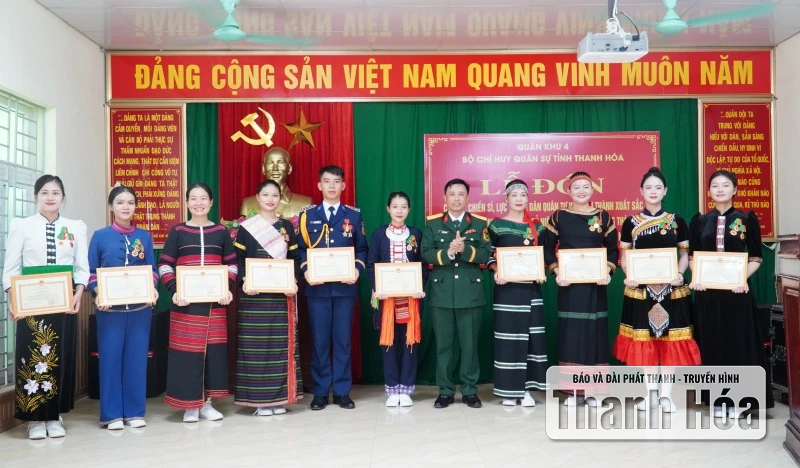 Bộ CHQS tỉnh Thanh Hóa khen thưởng lực lượng hoàn thành nhiệm vụ A80