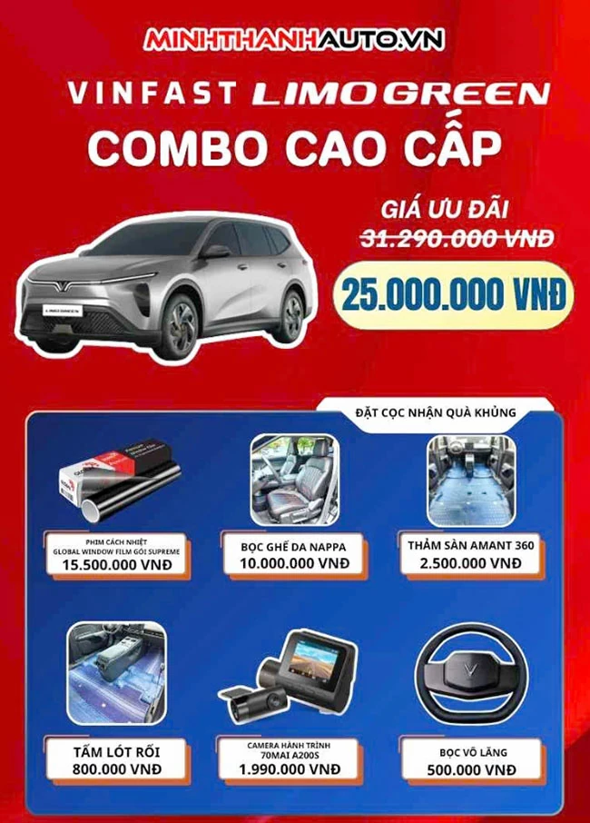 Độ Limo Green: Top 3 Combo [Đẹp+Rẻ] Phụ kiện Vinfast mà tài xế nên lắp