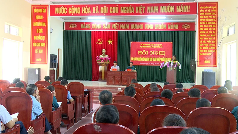 Xã Thọ Lập triển khai công tác tuyển quân năm 2026