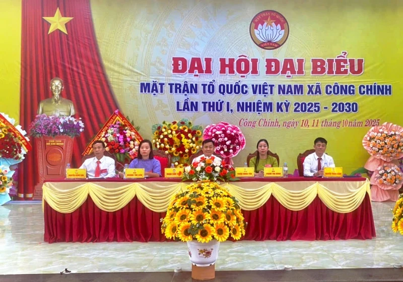 Đại hội MTTQ xã Công Chính lần thứ I: “Đoàn kết - Dân chủ - Đổi mới - Sáng tạo - Phát triển”