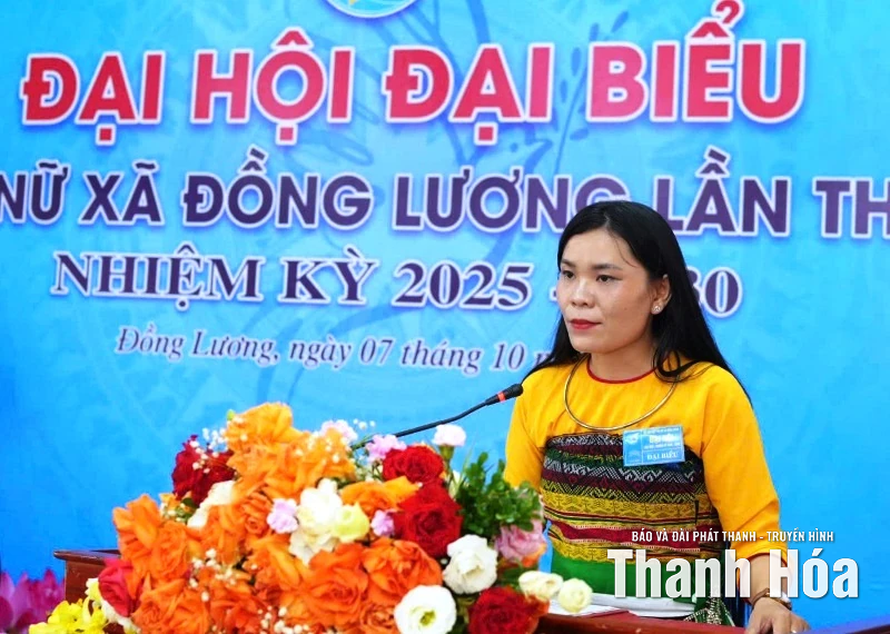 Đại hội đại biểu phụ nữ xã Đồng Lương lần thứ I, nhiệm kỳ 2025-2030