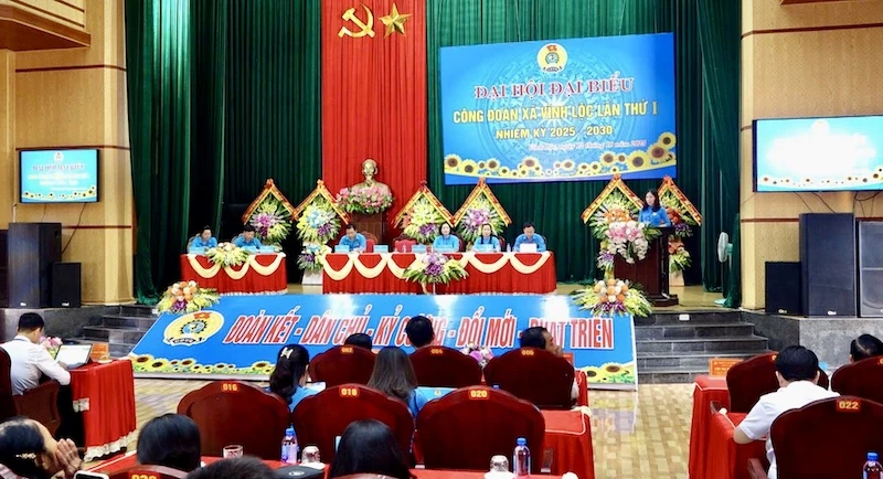 Đại hội Công đoàn xã Vĩnh Lộc lần thứ I, nhiệm kỳ 2025 - 2030