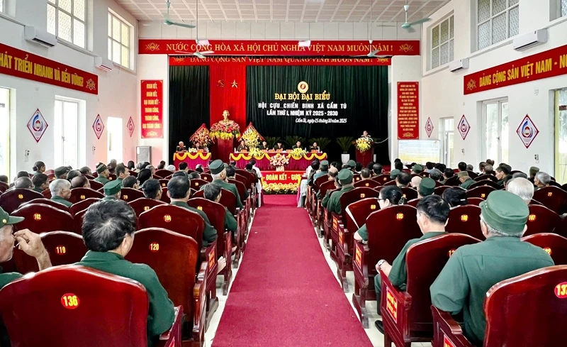 Đại hội đại biểu Hội cựu chiến binh xã Cẩm Tú