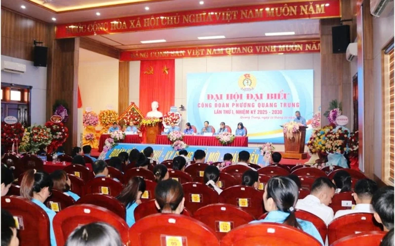 Đại hội đại biểu Công đoàn phường Quang Trung lần thứ I, nhiệm kỳ 2025-2030