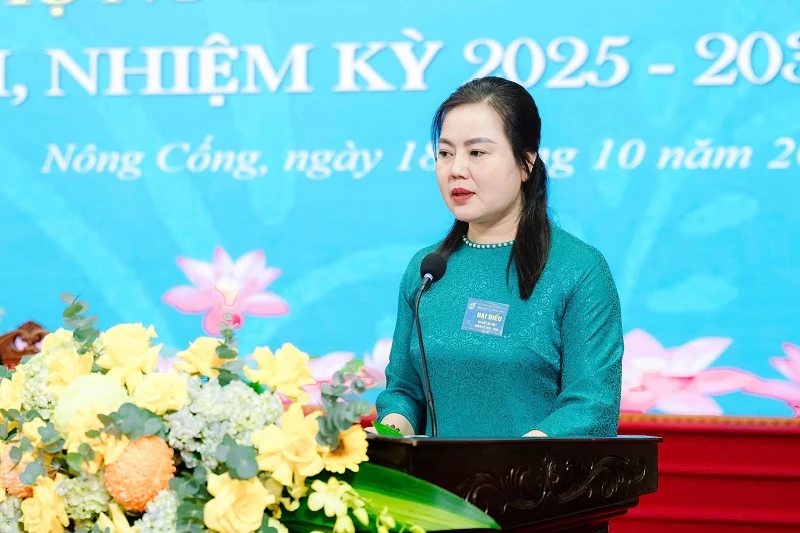 Đại hội đại biểu Hội LHPN xã Nông Cống lần thứ nhất