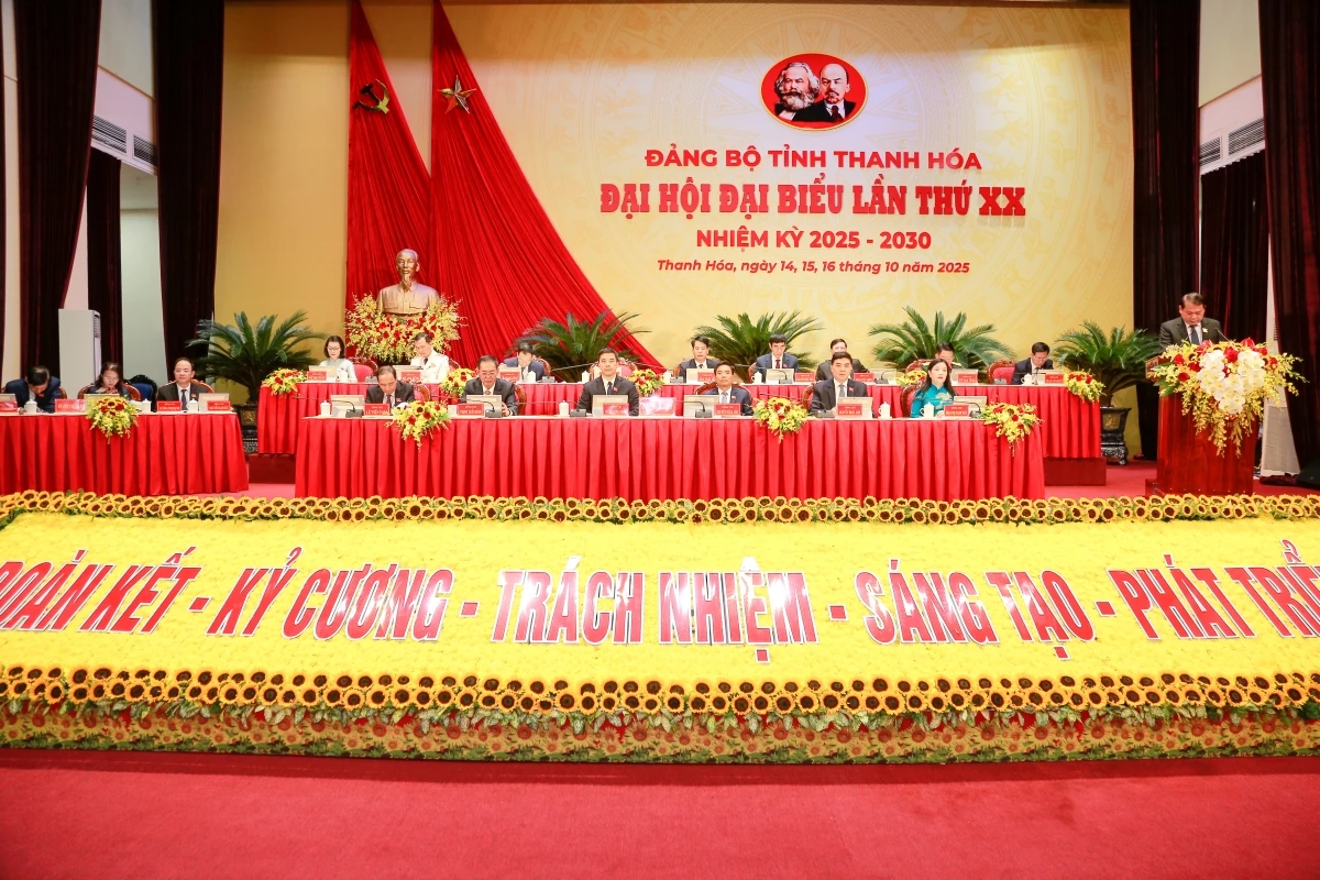 Phiên trù bị Đại hội đại biểu Đảng bộ tỉnh Thanh Hóa lần thứ XX, nhiệm kỳ 2025-2030