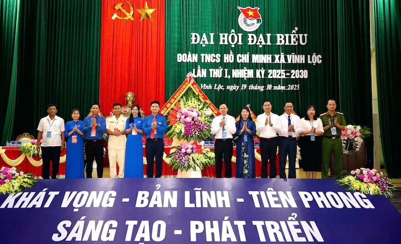Đại hội Đoàn TNCS Hồ Chí Minh xã Vĩnh Lộc, nhiệm kỳ 2025-2030