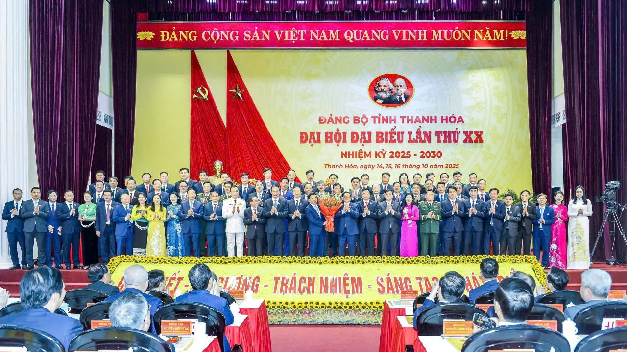 Khai mạc trọng thể Đại hội đại biểu Đảng bộ tỉnh Thanh Hóa lần thứ XX, nhiệm kỳ 2025-2030