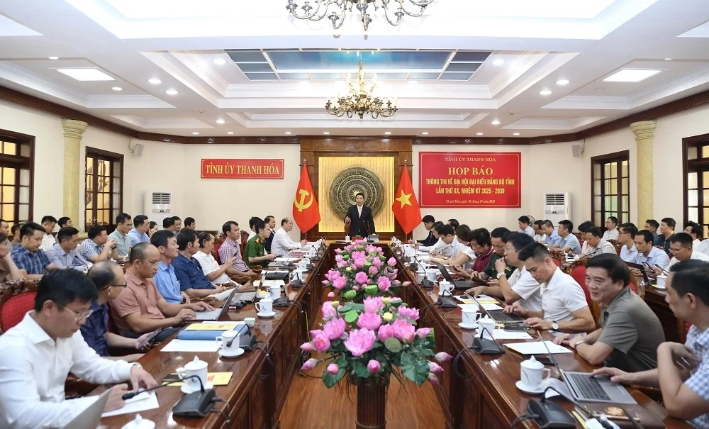 Đại hội đại biểu Đảng bộ tỉnh Thanh Hóa lần thứ XX, nhiệm kỳ 2025 -2030 có bao nhiêu đại biểu?