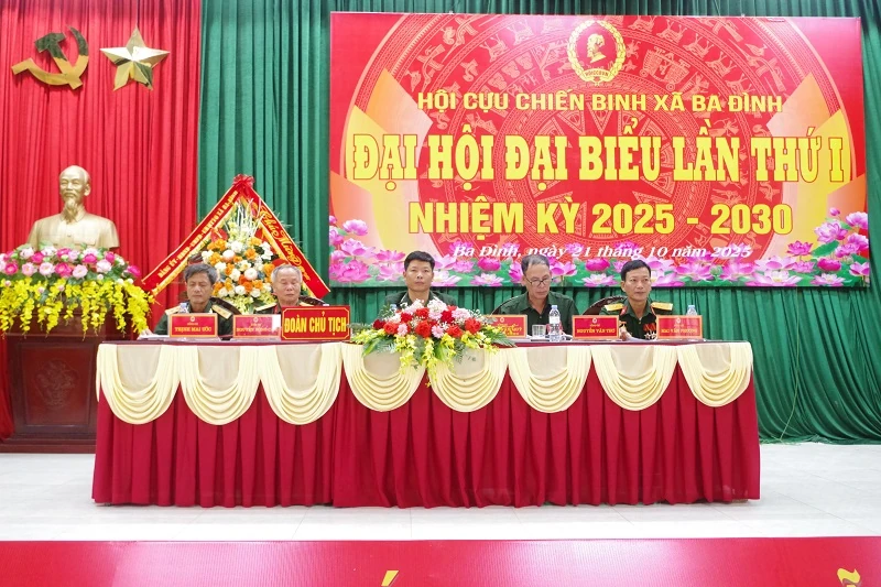Đại hội đại biểu Hội Cựu chiến binh xã Ba Đình