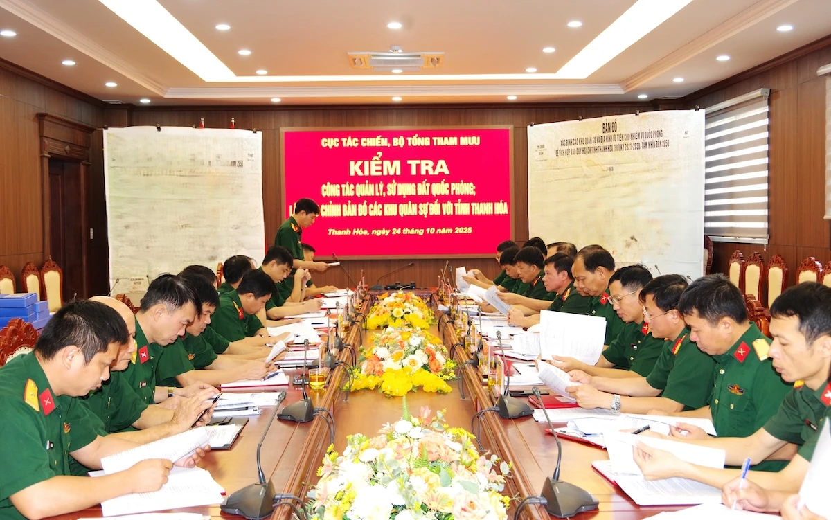 Cục Tác chiến kiểm tra công tác quản lý, sử dụng đất quốc phòng tại tỉnh Thanh Hóa