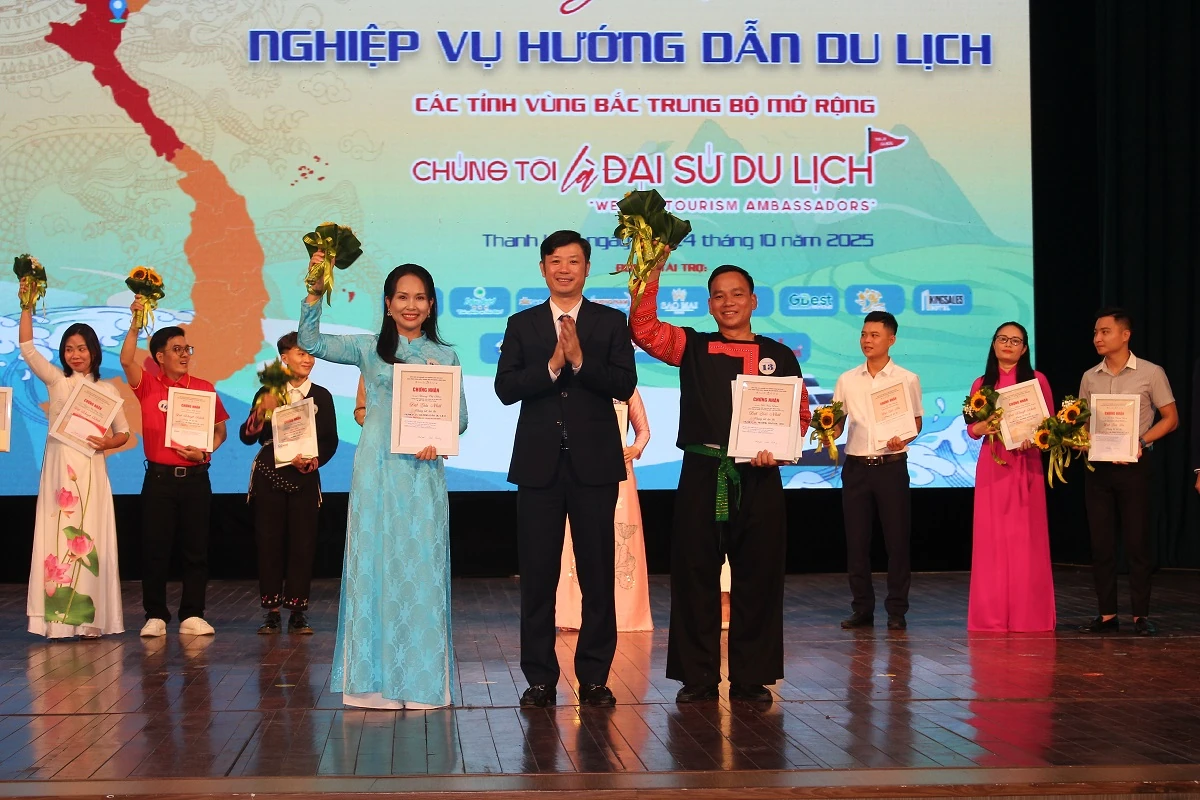 Thanh Hóa có thí sinh đạt Giải nhất Hội thi nghiệp vụ HDV du lịch các tỉnh vùng Bắc Trung Bộ mở rộng năm 2025
