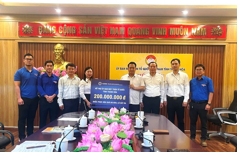 Các doanh nghiệp, đơn vị ủng hộ khắc phục hậu quả mưa lũ
