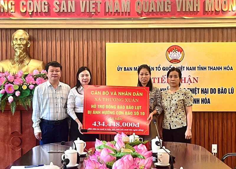 Các doanh nghiệp, đơn vị ủng hộ khắc phục hậu quả mưa lũ