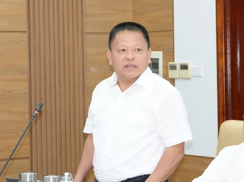 Chủ tịch HĐTV EVNNPC Đỗ Nguyệt Ánh làm việc với Công ty Điện lực Thanh Hóa