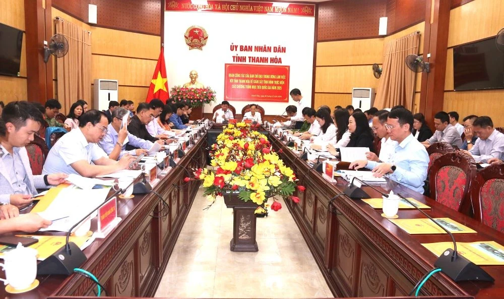 Giám sát kết quả thực hiện các Chương trình Mục tiêu quốc gia tại tỉnh Thanh Hóa
