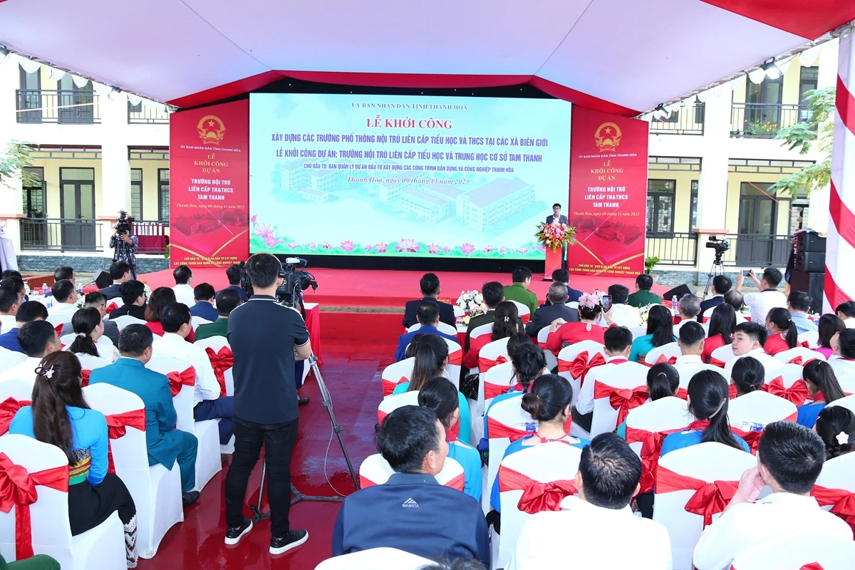 Khởi công xây dựng Trường nội trú liên cấp Tiểu học và THCS Tam Thanh