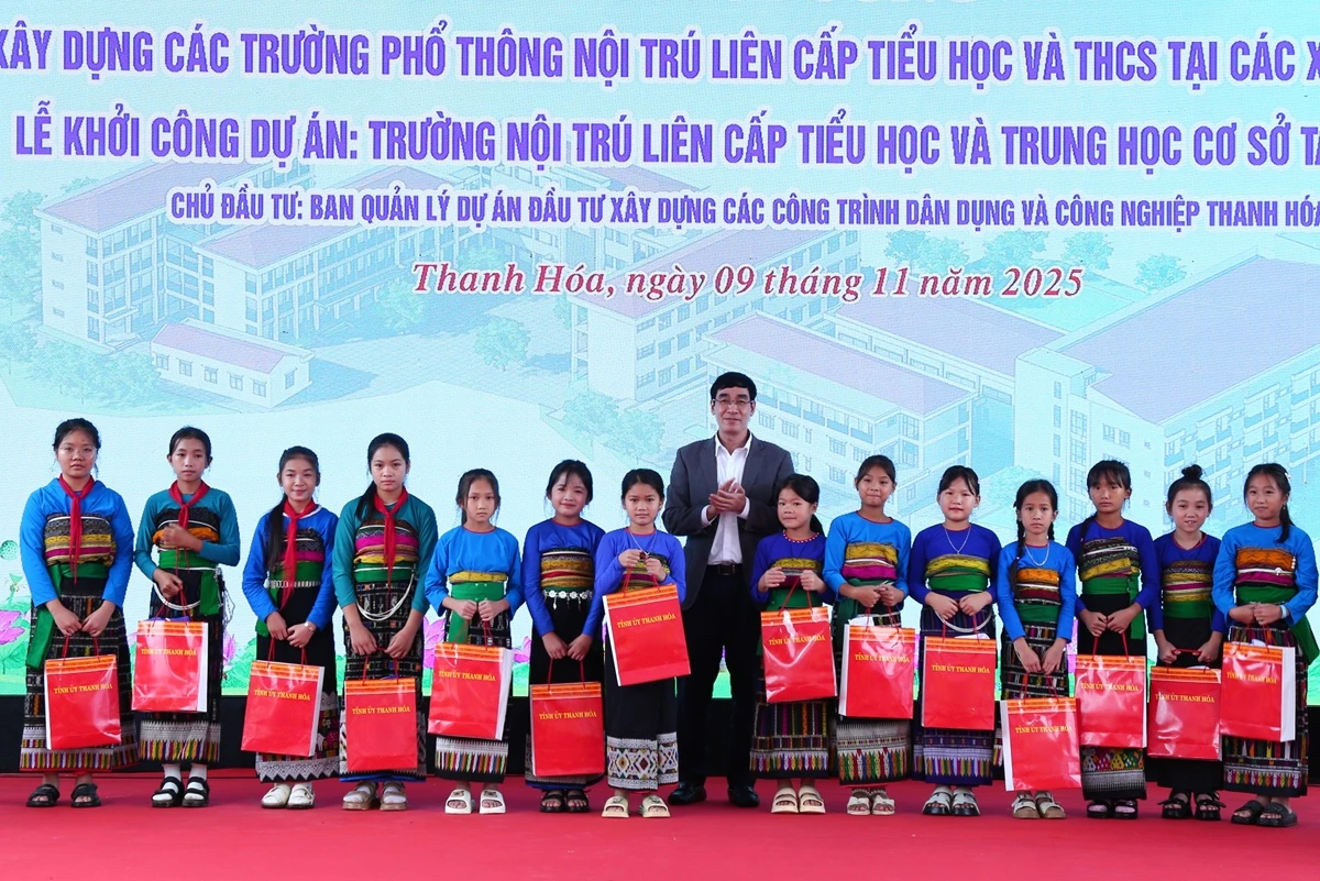 Khởi công xây dựng Trường nội trú liên cấp Tiểu học và THCS Tam Thanh