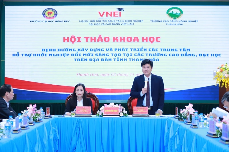 Xây dựng và phát triển trung tâm hỗ trợ khởi nghiệp tại các trường cao đẳng, đại học tại Thanh Hóa