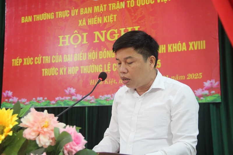 Đại biểu HĐND tỉnh tiếp xúc cử tri 8 xã trên địa bàn huyện Quan Hóa cũ