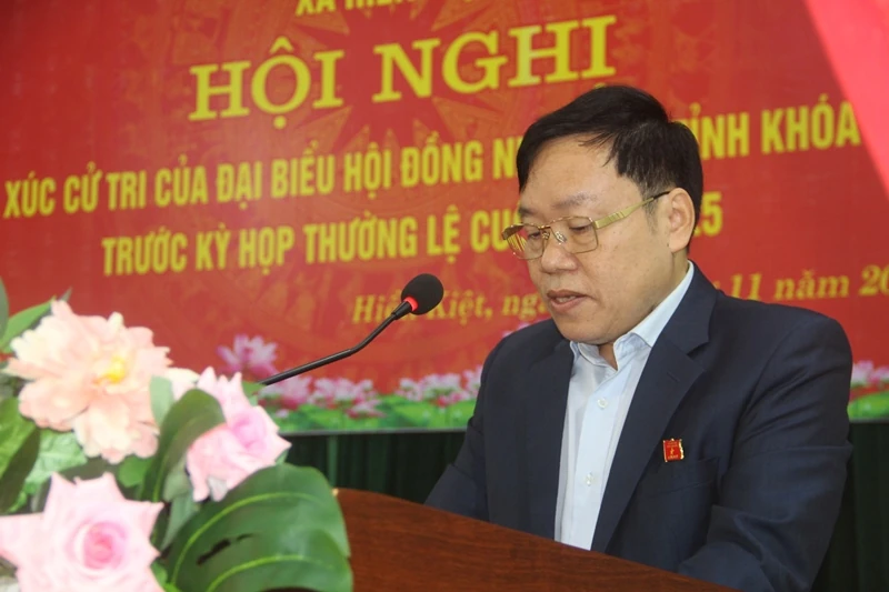 Đại biểu HĐND tỉnh tiếp xúc cử tri 8 xã trên địa bàn huyện Quan Hóa cũ