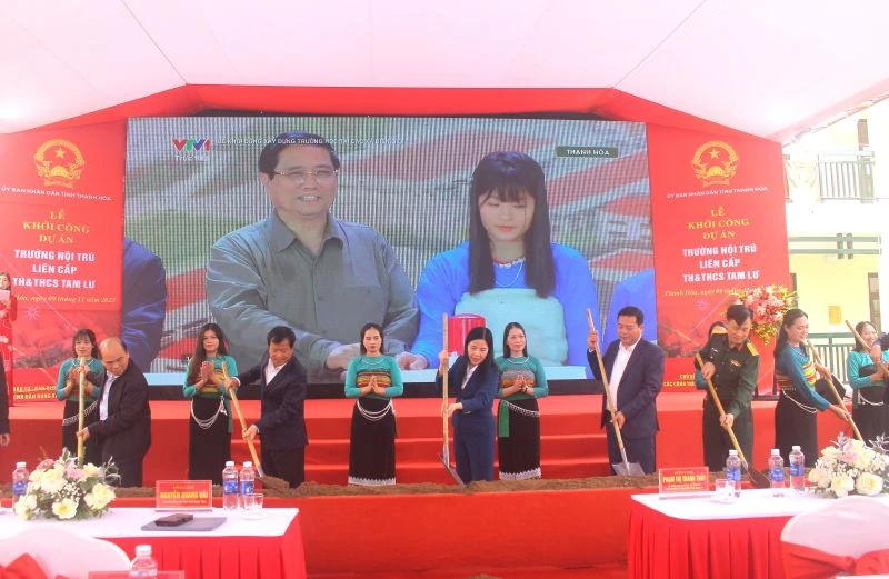 Khởi công Dự án Trường nội trú liên cấp Tiểu học và THCS Tam Lư