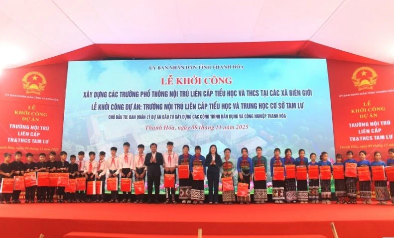 Khởi công Dự án Trường nội trú liên cấp Tiểu học và THCS Tam Lư