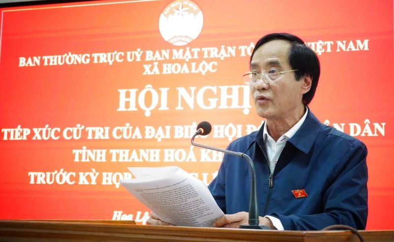 Đại biểu HĐND tỉnh tiếp xúc cử tri các xã khu vực huyện Hậu Lộc cũ