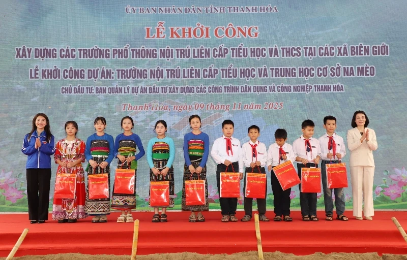 Khởi công Dự án Trường nội trú liên cấp Tiểu học và THCS Na Mèo