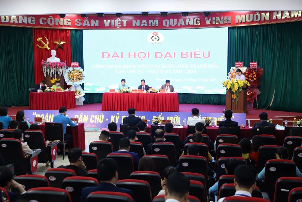 Đại hội đại biểu Công đoàn Bệnh viện Ung bướu tỉnh Thanh Hóa, nhiệm kỳ 2025-2030