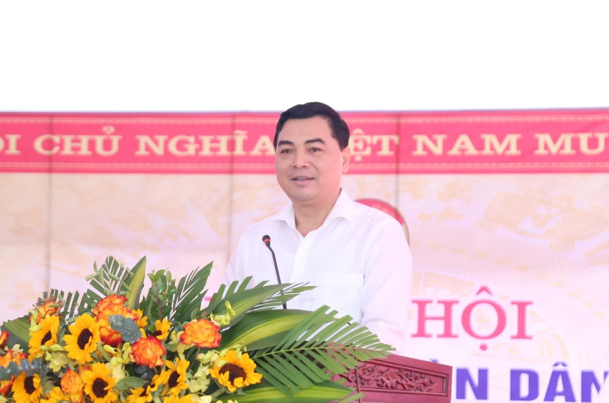 Chủ tịch UBND tỉnh Nguyễn Hoài Anh dự Ngày hội Đại đoàn kết toàn dân tộc tại xã Hoằng Lộc