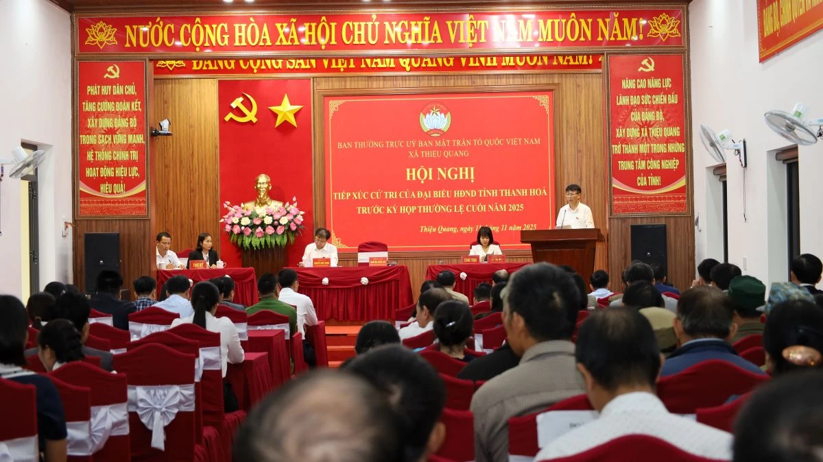 Cử tri xã Thiệu Quang kiến nghị nâng cấp hệ thống hạ tầng giao thông phục vụ phát triển kinh tế