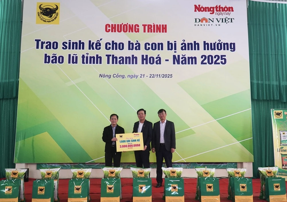 1.600 gói sinh kế hỗ trợ người dân tái thiết sản xuất sau bão lũ