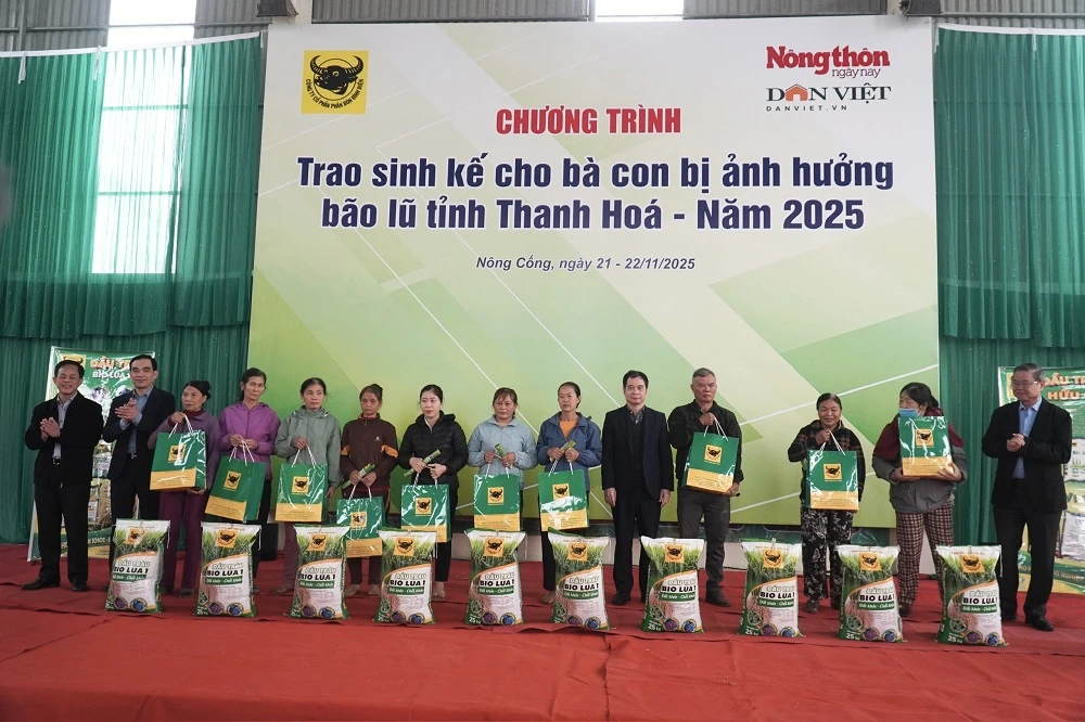 1.600 gói sinh kế hỗ trợ người dân tái thiết sản xuất sau bão lũ