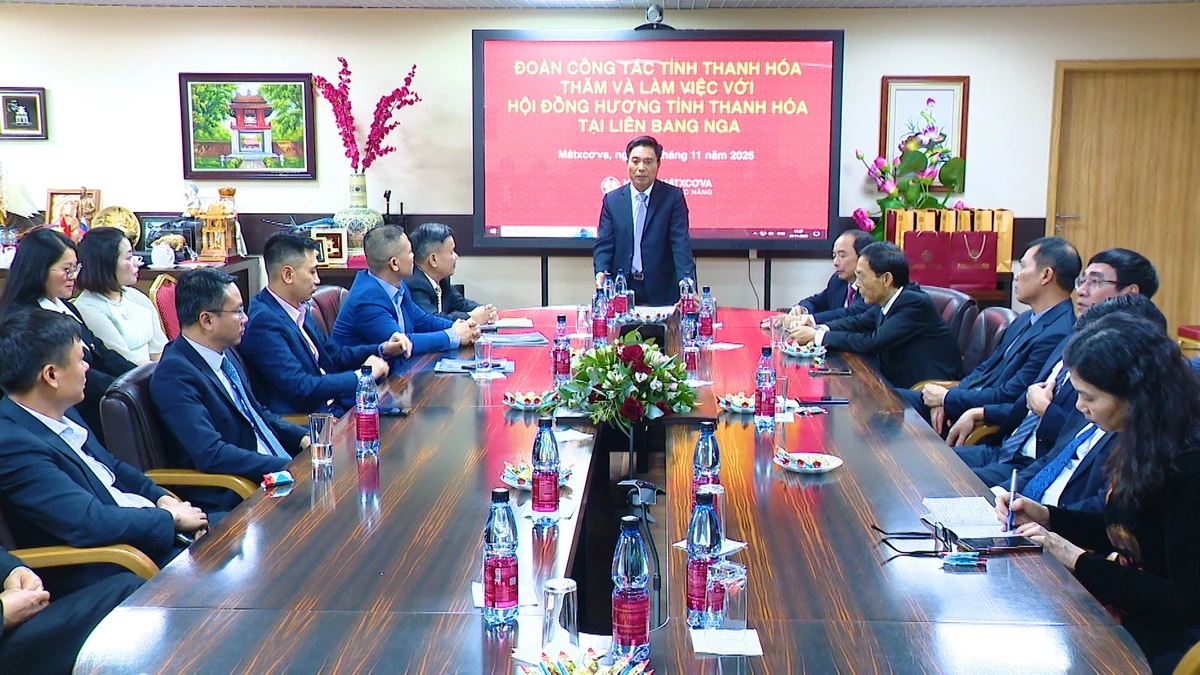 Lãnh đạo tỉnh gặp mặt cộng đồng người Thanh Hóa tại Liên bang Nga