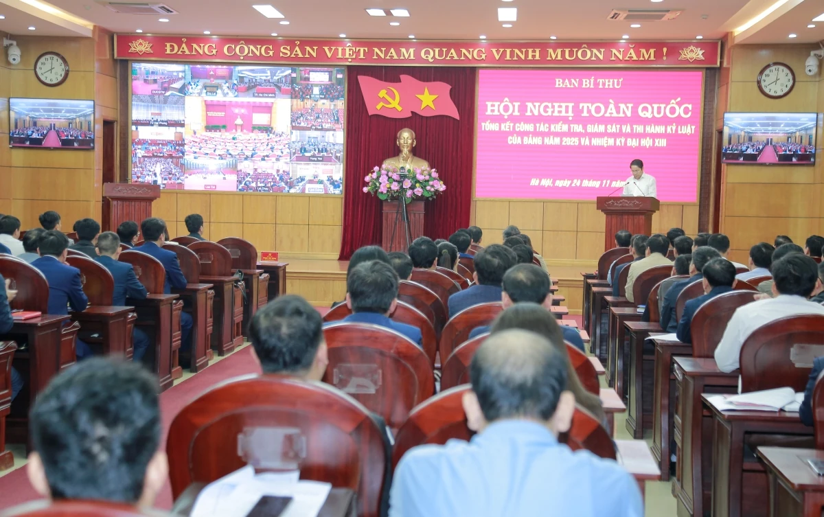 Hội nghị toàn quốc tổng kết công tác kiểm tra, giám sát và thi hành kỷ luật của Đảng