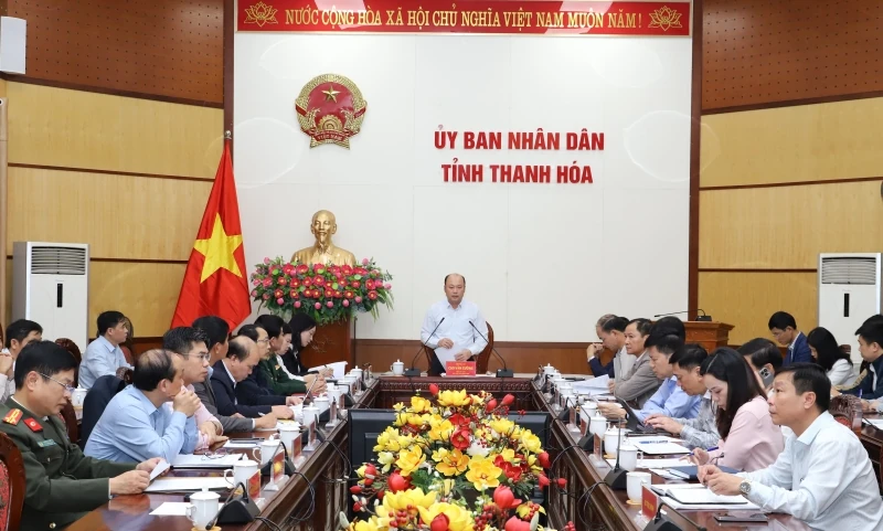 Giao ban đánh giá tình hình thực hiện các Chương trình MTQG trên địa bàn tỉnh Thanh Hoá