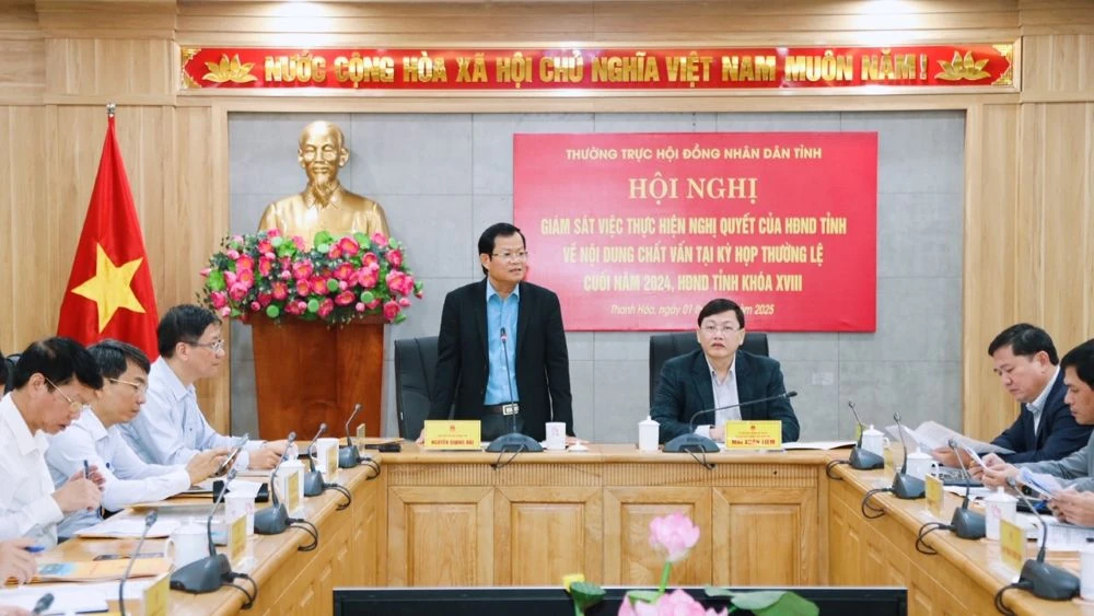 Giám sát việc thực hiện Nghị quyết của HĐND tại UBND tỉnh Thanh Hóa