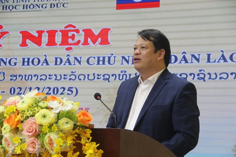 Trường Đại học Hồng Đức kỷ niệm 50 năm Quốc khánh nước Cộng hòa Dân chủ Nhân dân Lào