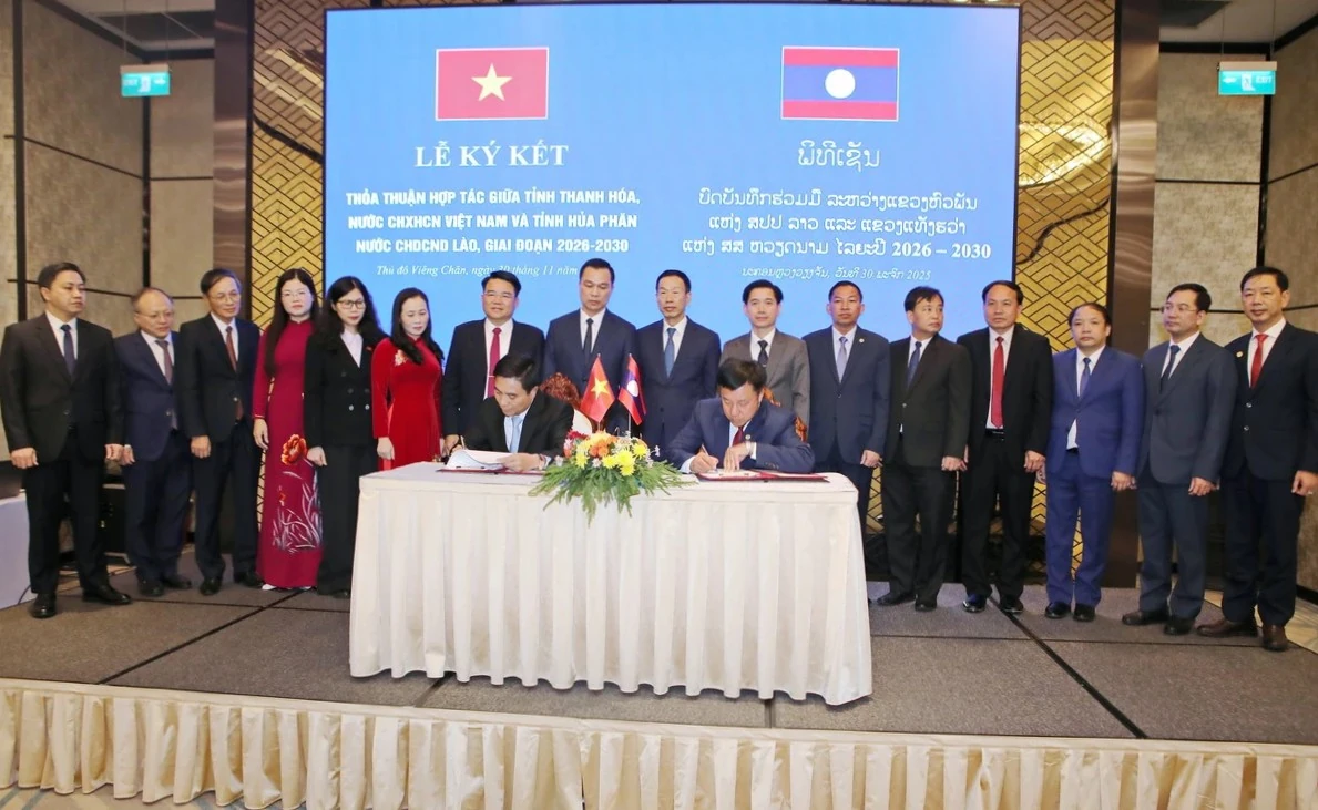 Thanh Hóa - Hủa Phăn ký kết Thỏa thuận hợp tác giai đoạn 2026-2030, mở rộng tầm nhìn chiến lược vì sự phát triển bền vững
