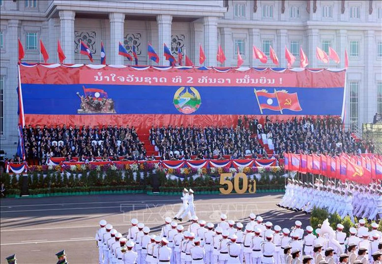 Tổng Bí thư Tô Lâm và Phu nhân dự Lễ kỷ niệm 50 năm Quốc khánh Lào