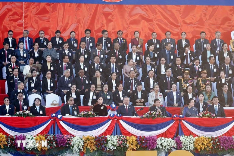 Tổng Bí thư Tô Lâm và Phu nhân dự Lễ kỷ niệm 50 năm Quốc khánh Lào