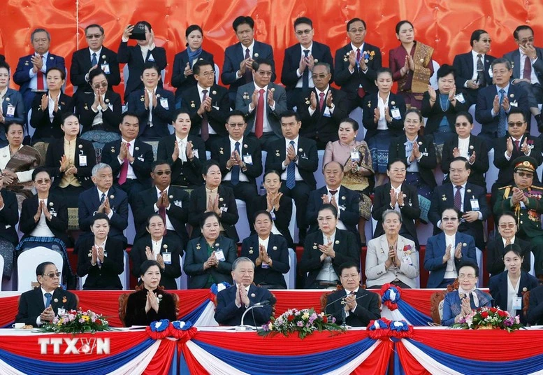 Tổng Bí thư Tô Lâm và Phu nhân dự Lễ kỷ niệm 50 năm Quốc khánh Lào